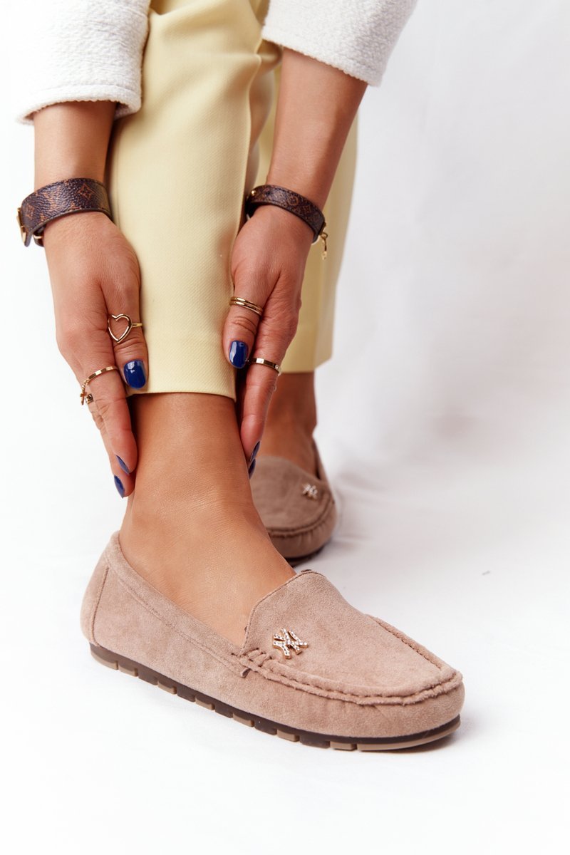 Women's Suede Loafers Light Brown Madelyn