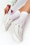 Women's Sneakers On A Platform BIG STAR HH274052 White